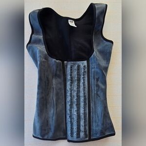 Women's Black With Silver Corset